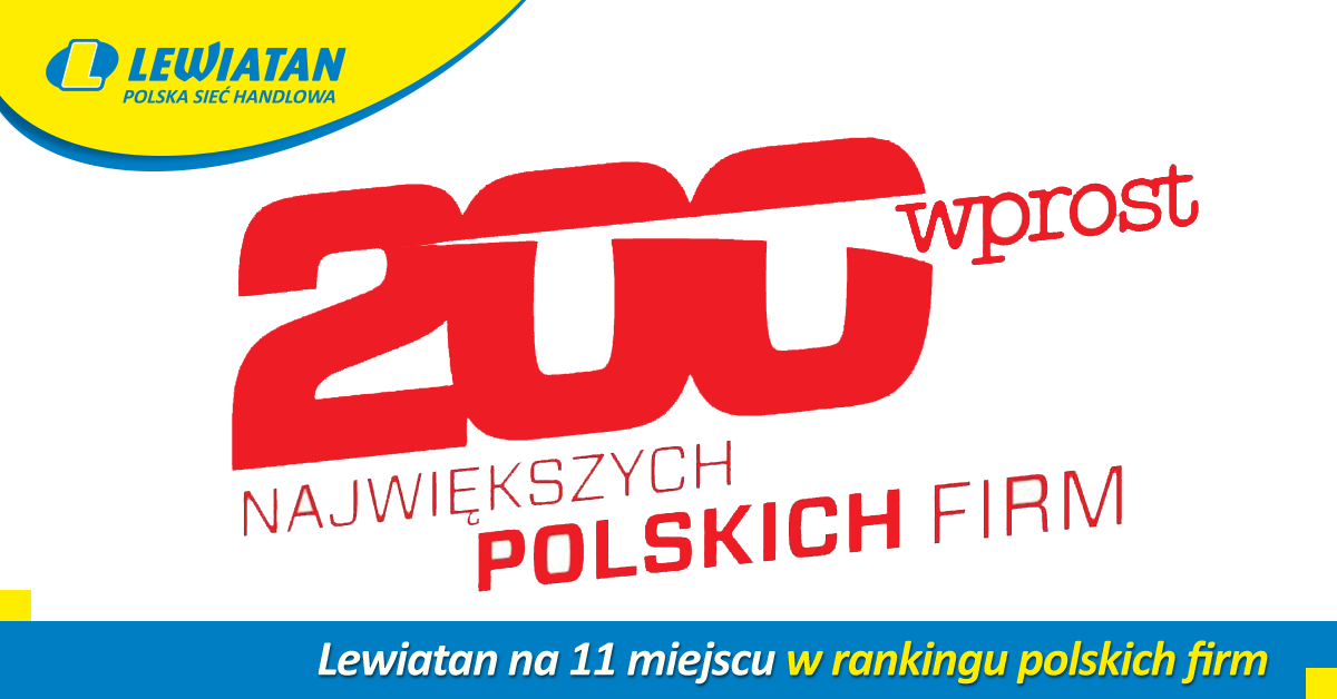 Lewiatan 11 na liście 200 Największych Polskich Firm Wprost