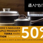 Zbieraj naklejki i kupuj produkty Ambition Terra z rabatem 50%