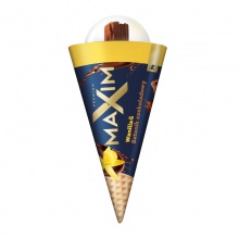 Lody w rożku Maxim wanilia&batonik czekoladowy