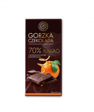 Czekolada gorzka 70% z kandyzowaną skórką pomarańczową