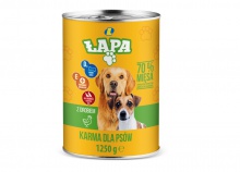 Karma dla psów z drobiem Łapa w puszce