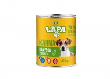 Karma dla psów z drobiem Łapa w puszce