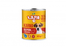 Karma dla psów z wołowiną Łapa w puszce