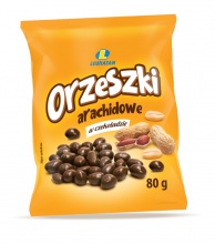 Orzeszki arachidowe w czekoladzie mlecznej