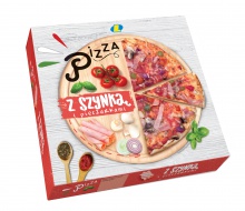 Pizza z szynką i pieczarkami