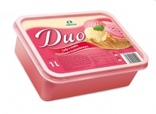 Lody Duo o smaku waniliowo - truskawkowym