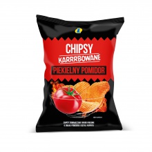 Chipsy karbowane piekielny pomidor