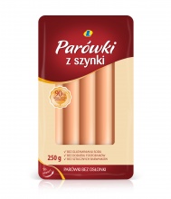 Parówki z szynki 90%