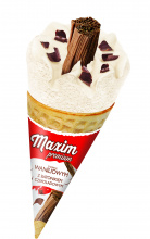 Lody Maxim premium rożek waniliowy z batonikiem czekoladowym